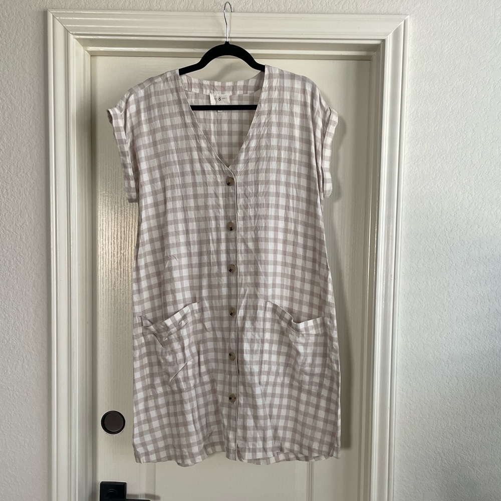 Lou & Grey 100% Linen Dress sz M